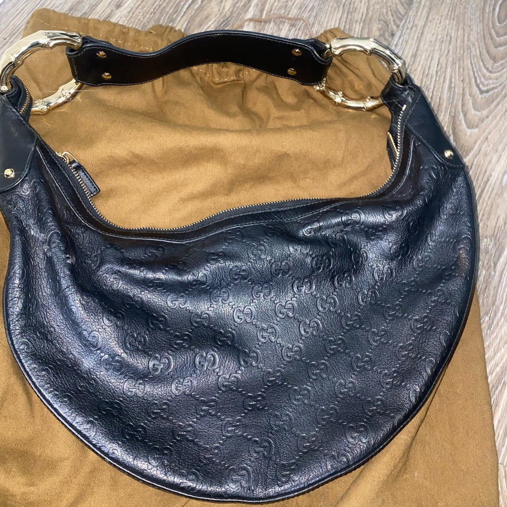 Gucci Shoulder Bag with black leather